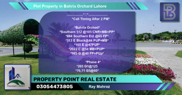Residential Plot for Sale in Bahria Orchard, Lahore - (BP-62043)