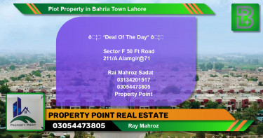 Residential Plot for Sale in Bahria Town, Lahore - (BP-62047)