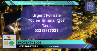 Residential Plot for Sale in Bahria Town, Lahore - (BP-62057)