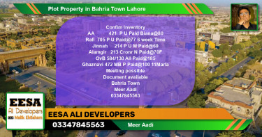 Residential Plot for Sale in Bahria Town, Lahore - (BP-62062)