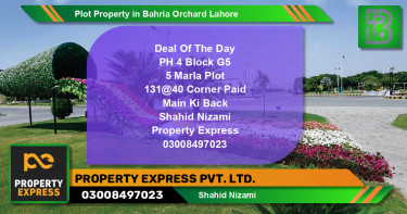 Residential Plot for Sale in Bahria Orchard, Lahore - (BP-62089)