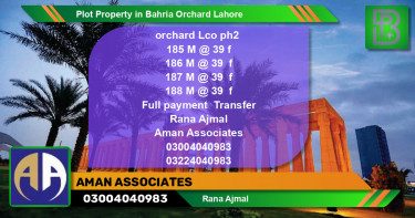 Residential Plot for Sale in Bahria Orchard, Lahore - (BP-62095)
