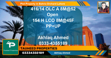 Residential Plot for Sale in Bahria Orchard, Lahore - (BP-62109)
