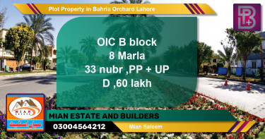 Residential Plot for Sale in Bahria Orchard, Lahore - (BP-62112)