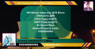 Residential Plot for Sale in Bahria Town, Lahore - (BP-62118)