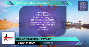 Residential Plot for Sale in Bahria Town, Lahore - (BP-62140)