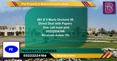 Residential Plot for Sale in Bahria Orchard, Lahore - (BP-62146)
