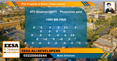 Residential Plot for Sale in Bahria Town, Lahore - (BP-62174)