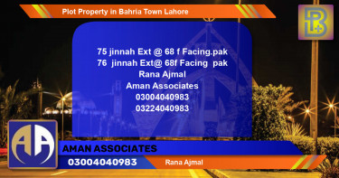 Residential Plot for Sale in Bahria Town, Lahore - (BP-62183)