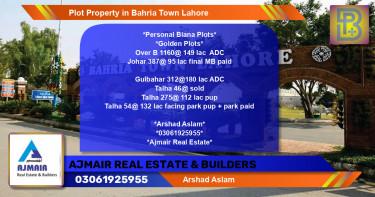 Residential Plot for Sale in Bahria Town, Lahore - (BP-62193)