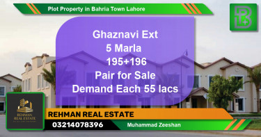 Residential Plot for Sale in Bahria Town, Lahore - (BP-62215)