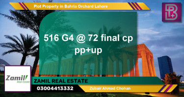 Residential Plot for Sale in Bahria Orchard, Lahore - (BP-62223)