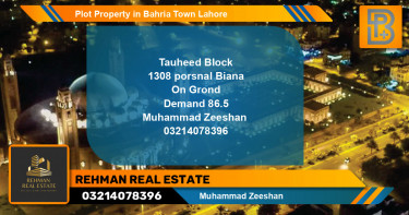 Residential Plot for Sale in Bahria Town, Lahore - (BP-62225)