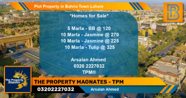 Residential Plot for Sale in Sector D - BB Block -  Bahria Town, Lahore - (BP-62246)