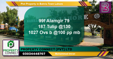 Residential Plot for Sale in Sector F - Alamgir Block -  Bahria Town, Lahore - (BP-62259)