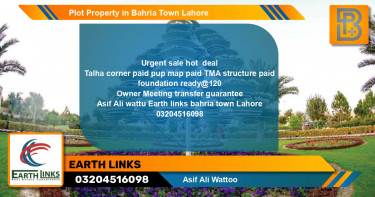 Residential Plot for Sale in Bahria Town, Lahore - (BP-62261)