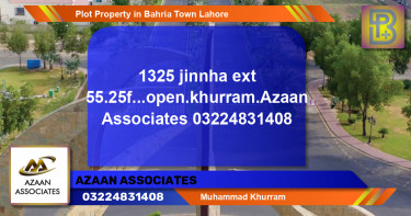 Residential Plot for Sale in Bahria Town, Lahore - (BP-62284)