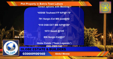 Residential Plot for Sale in Bahria Town, Lahore - (BP-62300)