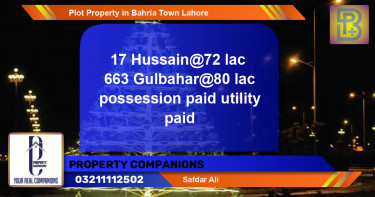 Residential Plot for Sale in Bahria Town, Lahore - (BP-62313)