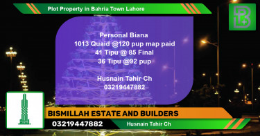 Residential Plot for Sale in Bahria Town, Lahore - (BP-62322)