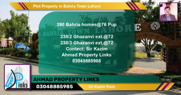 Residential Plot for Sale in Bahria Town, Lahore - (BP-62337)