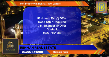 Residential Plot for Sale in Bahria Town, Lahore - (BP-62382)