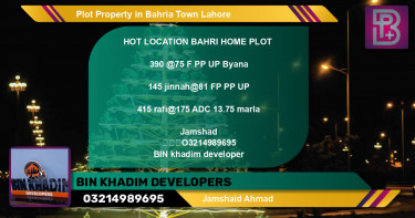 Residential Plot for Sale in Bahria Town, Lahore - (BP-62415)
