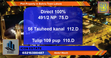 Residential Plot for Sale in Bahria Town, Lahore - (BP-62426)