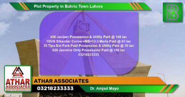 Residential Plot for Sale in Bahria Town, Lahore - (BP-62433)
