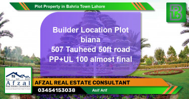 Residential Plot for Sale in Bahria Town, Lahore - (BP-62438)