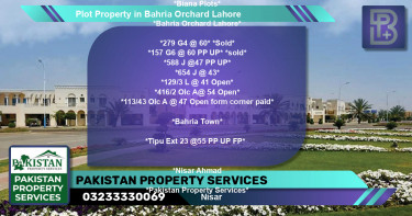 Residential Plot for Sale in Bahria Orchard, Lahore - (BP-62502)
