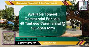 Commercial Property for Sale in Bahria Town, Lahore - (BP-62505)