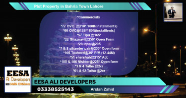 Commercial Plot for Sale in Bahria Town, Lahore - (BP-62516)