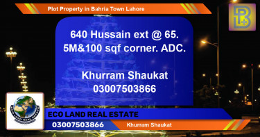 Residential Plot for Sale in Bahria Town, Lahore - (BP-62573)
