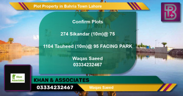 Residential Plot for Sale in Bahria Town, Lahore - (BP-62584)