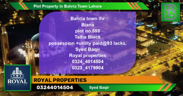 Residential Plot for Sale in Bahria Town, Lahore - (BP-62591)