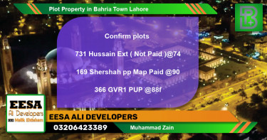 Residential Plot for Sale in Bahria Town, Lahore - (BP-62624)