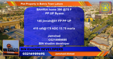 Residential Plot for Sale in Bahria Town, Lahore - (BP-62637)