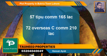 Residential Plot for Sale in Bahria Town, Lahore - (BP-62661)