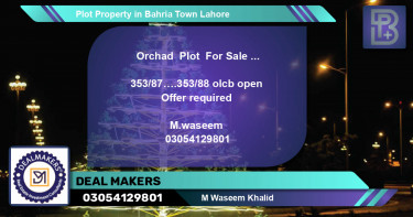 Residential Plot for Sale in Bahria Town, Lahore - (BP-62721)