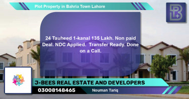 Residential Plot for Sale in Bahria Town, Lahore - (BP-62727)