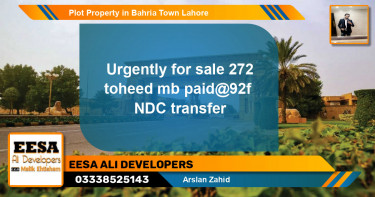 Residential Plot for Sale in Bahria Town, Lahore - (BP-62728)