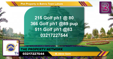 Residential Plot for Sale in Bahria Town, Lahore - (BP-62747)