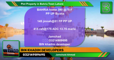 Residential Plot for Sale in Bahria Town, Lahore - (BP-62775)