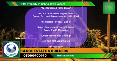 Residential Plot for Sale in Bahria Town, Lahore - (BP-62779)