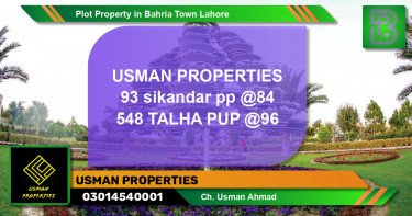 Residential Plot for Sale in Bahria Town, Lahore - (BP-62784)