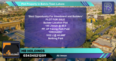Residential Plot for Sale in Bahria Town, Lahore - (BP-62792)