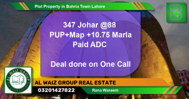 Residential Plot for Sale in Bahria Town, Lahore - (BP-62847)