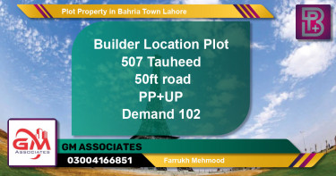 Residential Plot for Sale in Bahria Town, Lahore - (BP-62851)