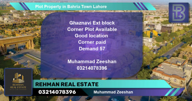 Residential Plot for Sale in Bahria Town, Lahore - (BP-62869)